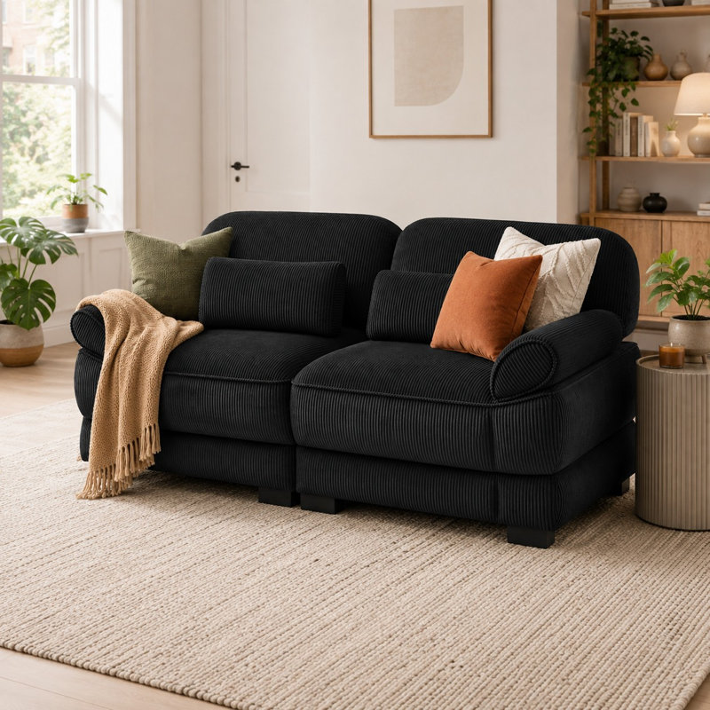 Causeuse CenterStage Cloud Couch, Noir