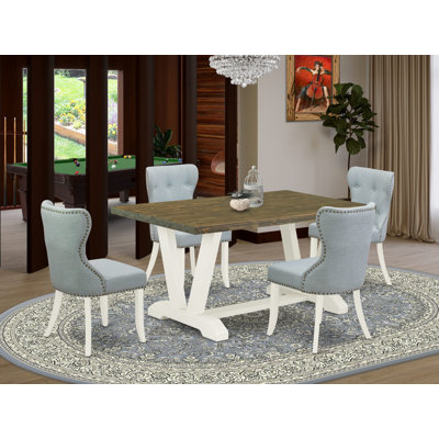 Acacia Solid Wood Dining Set