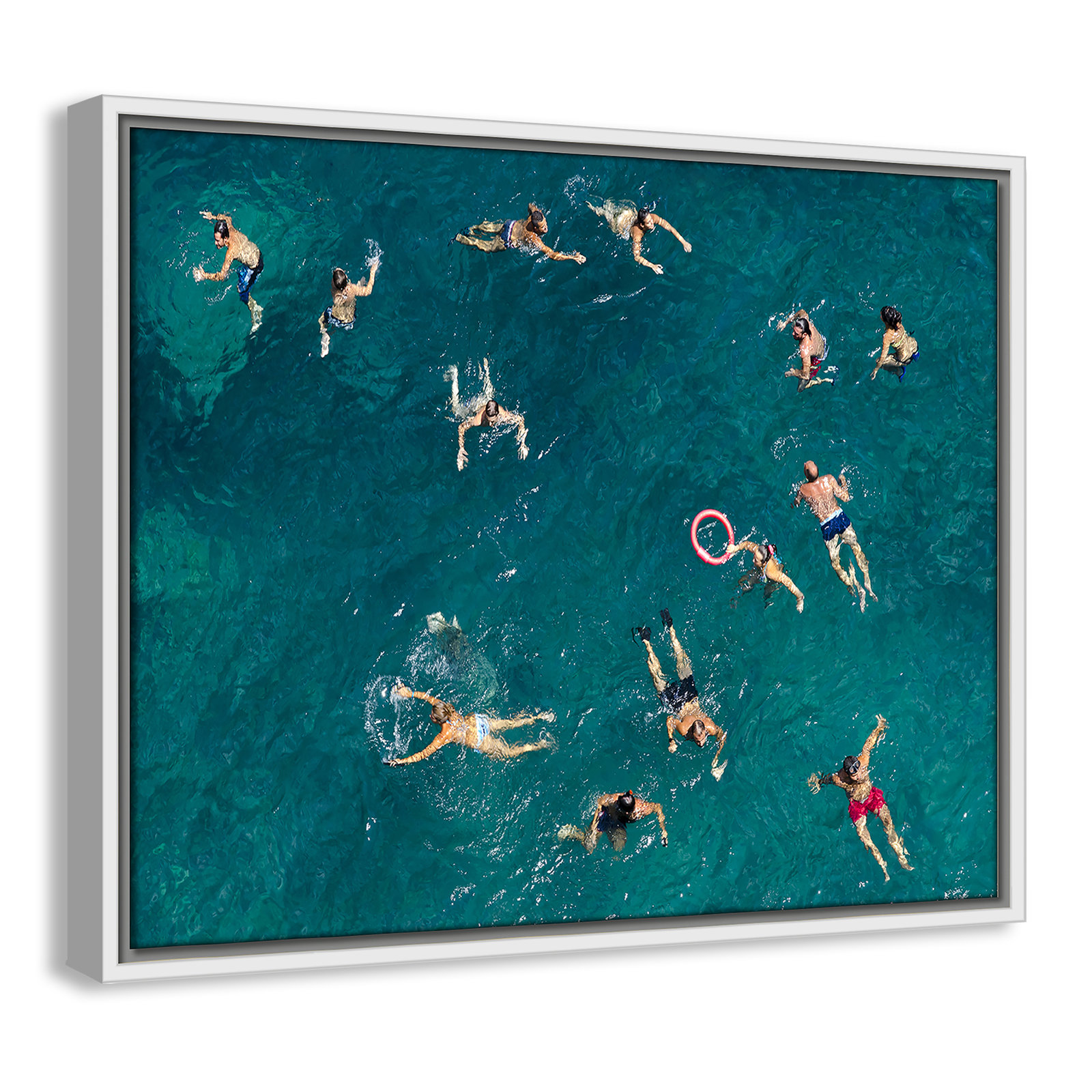 Norvell "Tonti" Print by Tonti, 17.5" H x 21.5" W x 2" D, White Framed Canvas