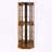 Corner Curio Display Cabinet with Lights, Mirrors, and Adjustable Shelves-501168138