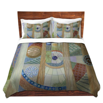Polyester Geometric Shapes Duvet Cover