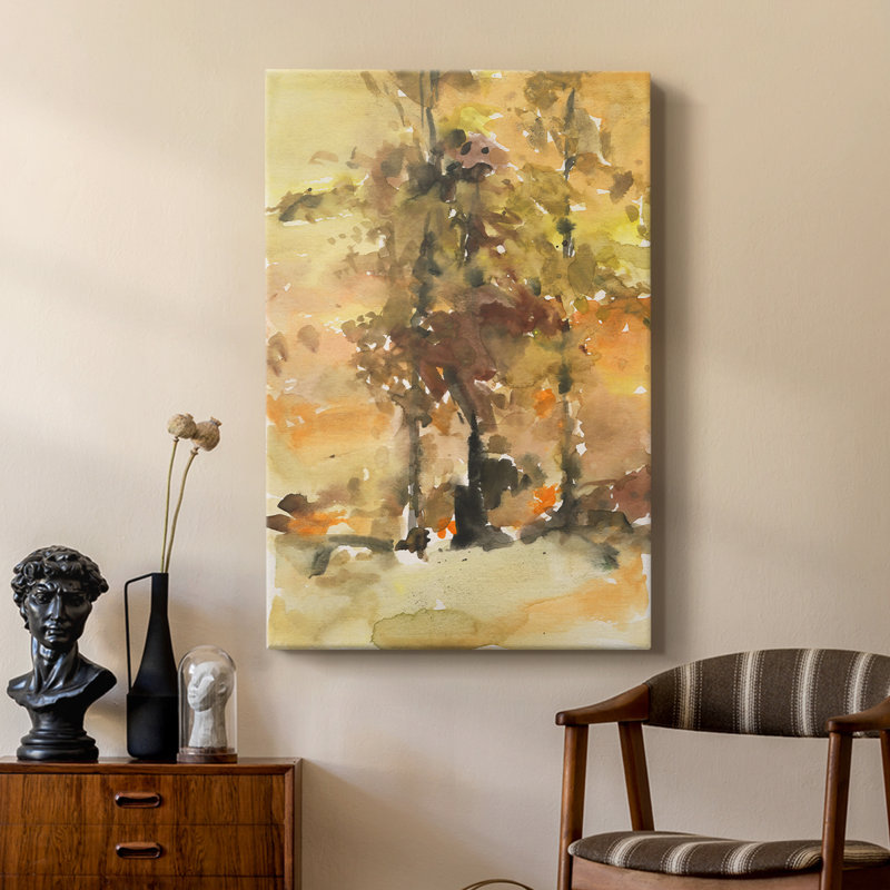«Fall Foliage Watercolor I», galerie sur mesure, Cavas, H 48 po x l 32 po