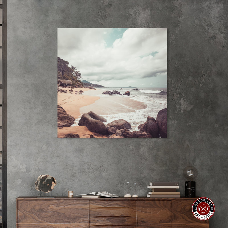 Art mural Surfer's Cove par Notoriart, Toile tendue, H 40 po x l 40 po
