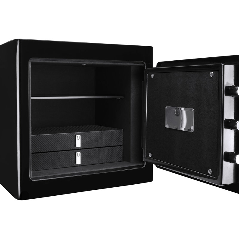 Coffre-fort de sécurité en acier noir 1,01 pi³ - Votre garde-objets importants avec système de verrouillage électronique