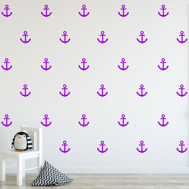 Décalcomanie murale ancrage Eyman, Mauve