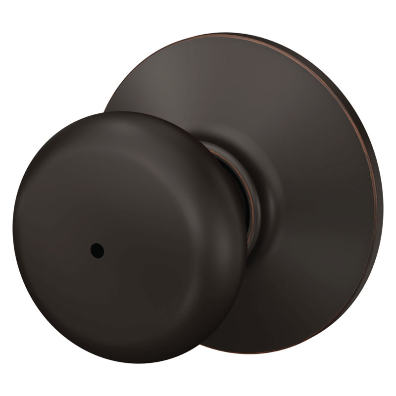 Plymouth Bed and Bath Knob, Aged Bronze
