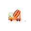 Cement Mixer - impression d'art graphique-52836548-52836550-52836560