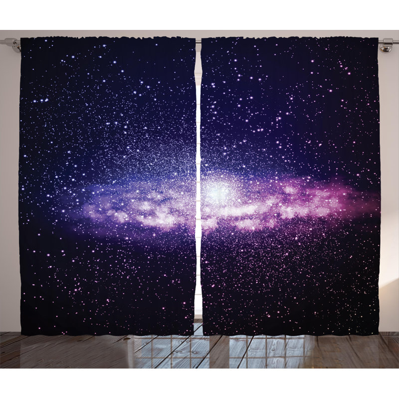 Elyssa Semi Sheer Curtain Pair, 54" W x 90" L