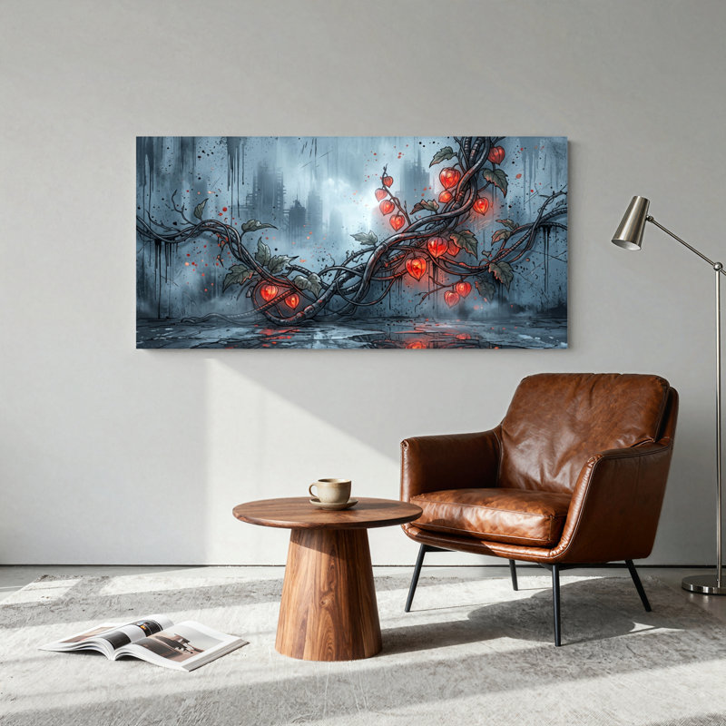 Ensemble d'une toile murale « Vignes lumineuses », L 32 po x H 16 po, Wrapped Canvas