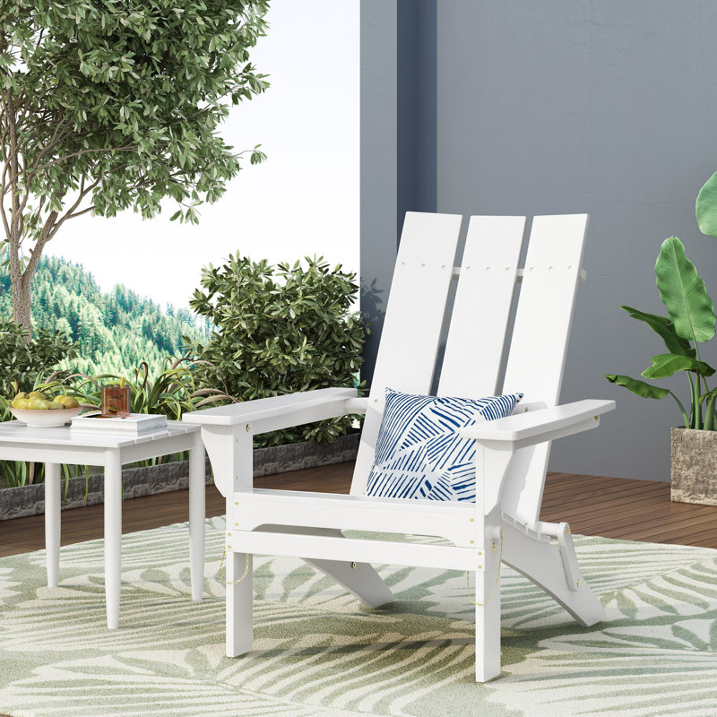 ZUMA FOLDABLE ADIRONDACK CHAIR, White