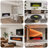  71-Inch Recessed Electric Water Vapor Fireplace, Adjustable Flame Color & Speed, Touch & Remote Control-1611977525