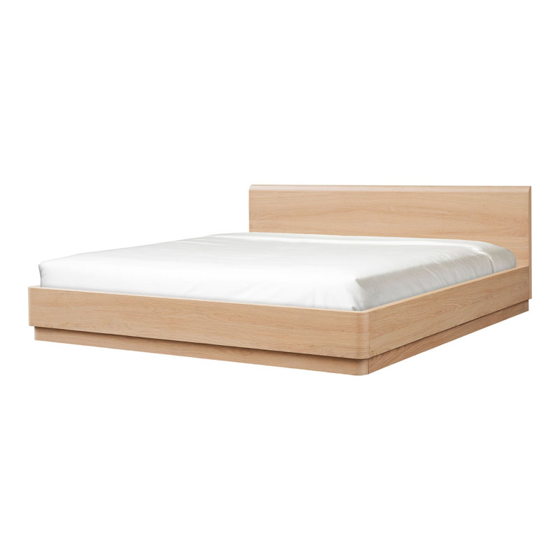 Mille Platform Bed, Queen, Oak