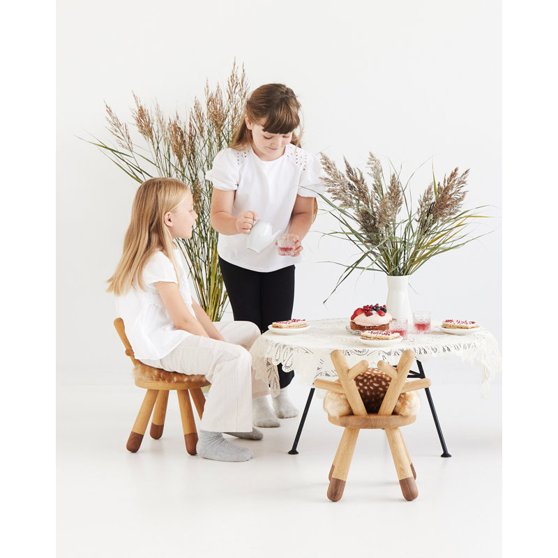 Kids 13'' Wood Novelty Chair and Ottoman