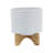 8" Textured Planter W/ Stand-1785185996