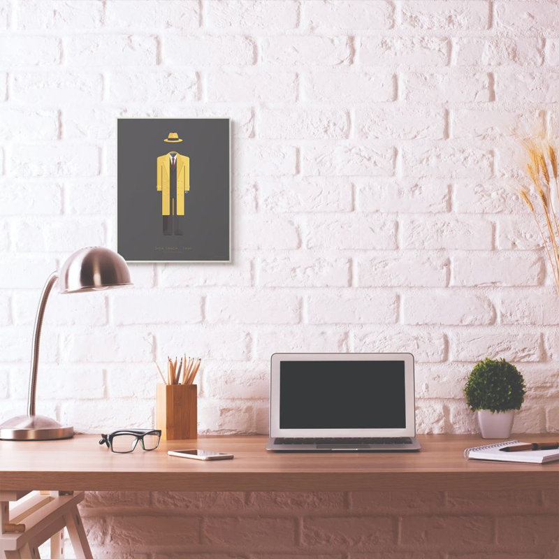 « dick tracy célèbre people personnages style design », impression sur toile, H 19 po x l 13 po, Plaque murale
