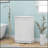 White Bathroom Cabinet Triangle Corner Storage Cabinet With Adjustable Shelf Modern Style MDF Board-1505530575