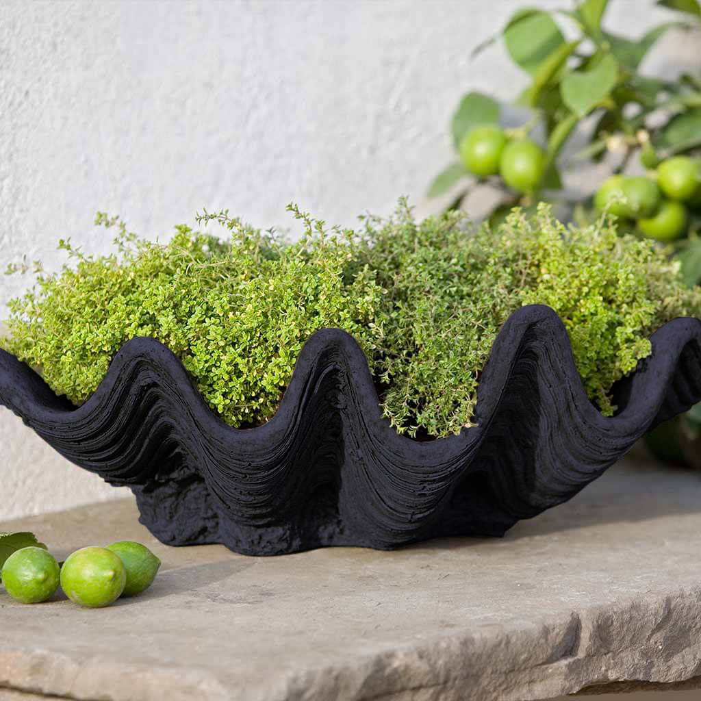 22" Pot Planter, Nero Nuovo