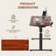 Bureau debout ajustable, bureau entier-422324789-472051443