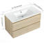 Ensemble de meuble-lavabo mural 36 po avec lavabo en céramique 36 po, 2 tiroirs à fermeture en douceur, paquet Kd-1795307433