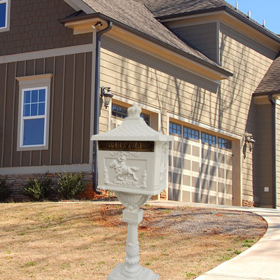 Aluminum Post Mounted Mailbox