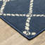Tapis intérieur / extérieur bleu marine / ivoire Aganlane-990128745