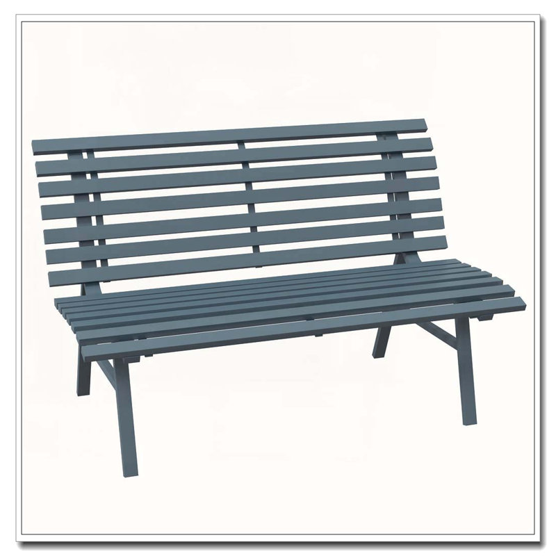 Banc de jardin, banc de patio extérieur, Bleu