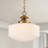 1 - Light Dimmable Glass Pendant Light