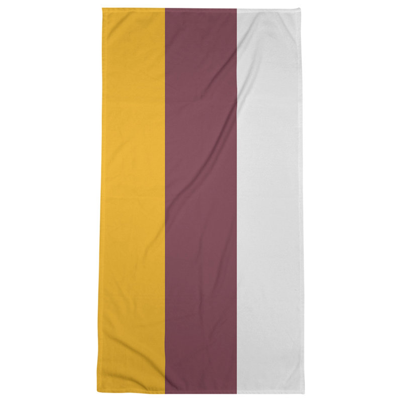 Cotton Blend Beach Towel, Burgundy