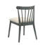 Chaises de salle à manger pliantes rustiques en bois massif 2 pièces en gris, style rétro traditionnel, dossier à lattes confortable, assemblage sans tracas pour une utilisation dans le jardin avec structure grise, sièges ergonomiques, configuration extérieure-2077691212