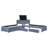 L-Shaped Upholstered Platform Bed With Trundle And Two Drawers Linked With Built-In Desk,Twin