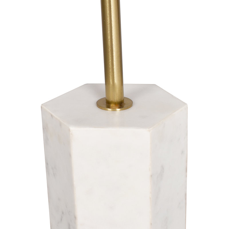 Transitional Handmade Solid Marble Martini Drink Table, White