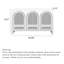 French Sideboard Rattan Solid Wood Vintage Storage Cabinet