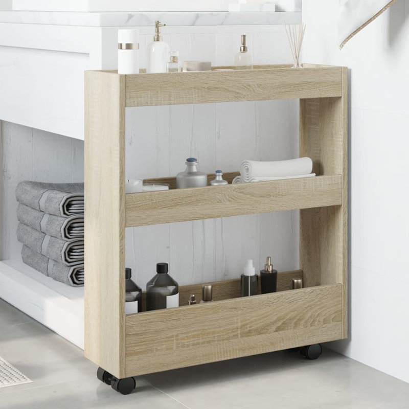 Storage Serving Cart, Sonoma oak