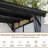 10 ft. W x 12 ft. D Wall-mounted Galvanized Steel Hardtop Gazebo, Heavy-duty Wooden Frame Patio Gazebo with Netting & Curtains-113606727