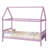 Twin House Bed with Headboard and Footboard, Unique Design for Privacy and Storage, Ideal for Cozy Bedrooms-1953632638