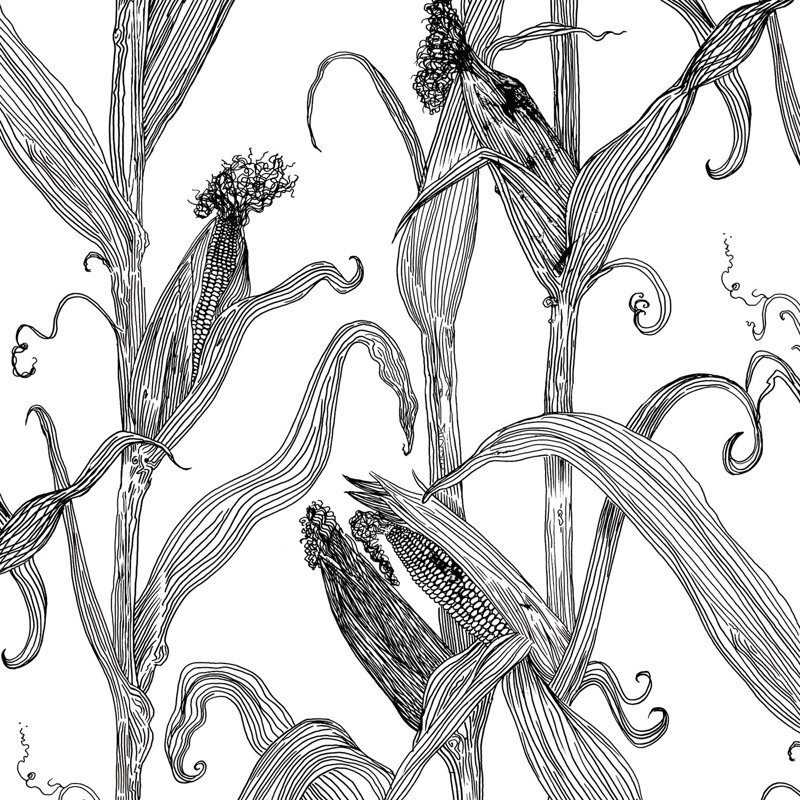 Mais, Non-Woven, Black/White