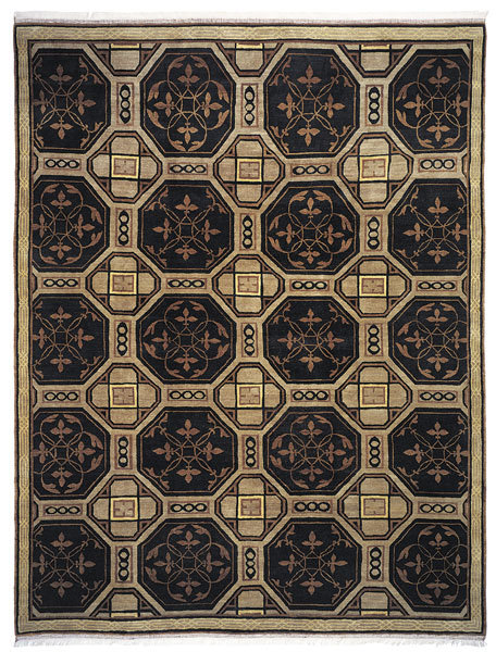 Geometric Area Rug, 6' x 9'