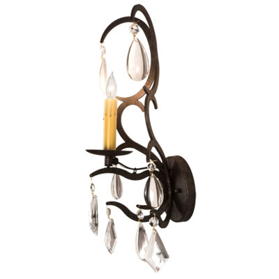 Marazi Steel Candle Wall Light