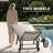 Outdoor Patio Adjustale Chaise Lounge Chair With Wheels And Armrests-783851873