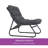 Caili 4-Person Weather Resistant Steel Patio Seating Group with Cushions-476695906-476695905
