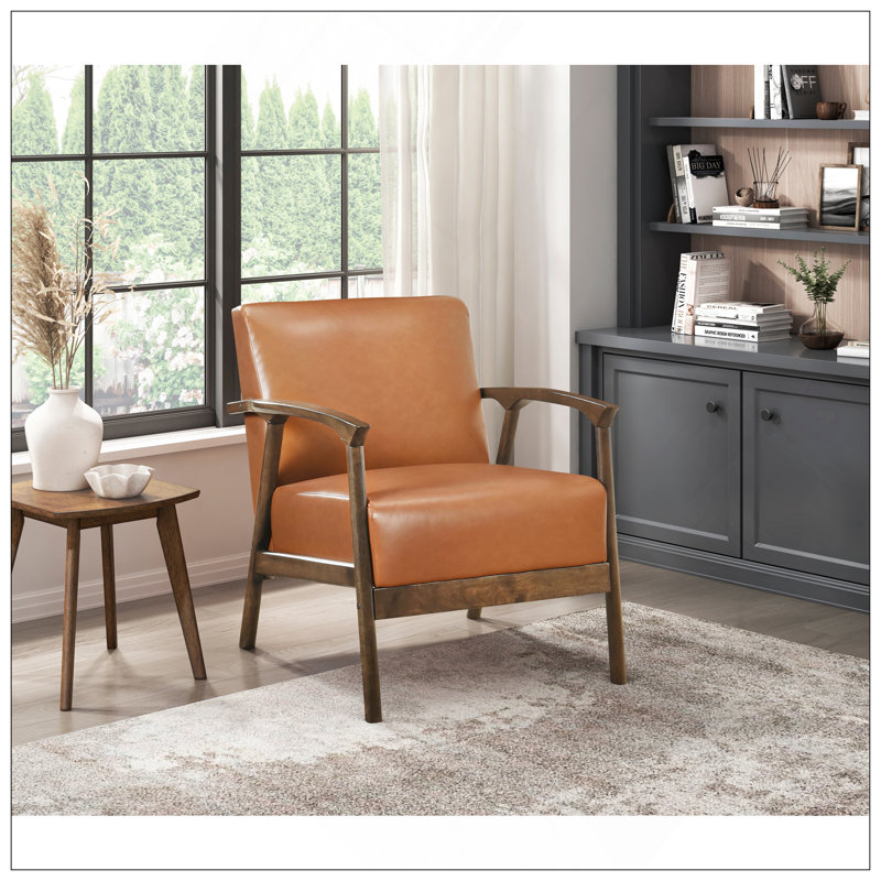 Fauteuil d'appoint rembourré confortable pour le salon, rehaussant le style intérieur.