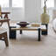 Table basse carrée en bois manufacturé Black & Burlywood