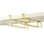 Wall Mounted Wine Glass Rack Gold