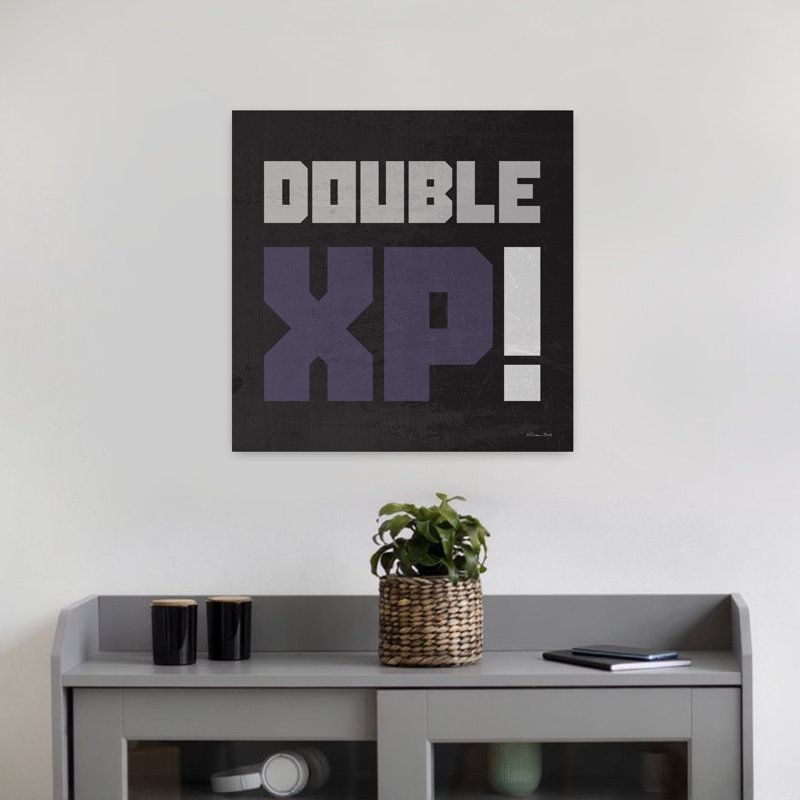 Double Xp, art contemporain abstrait, H 18 po x l 18 po