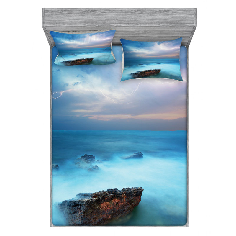 Microfiber Sheet Set, Full Sheet Set with Fitted Sheet
