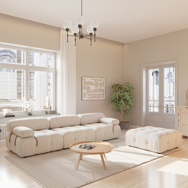 Ensemble de salon modulaire 2 pièces, Beige