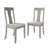 5-Piece Dining Set With Black Round Table And White Upholstered Center Splat Back Chairs-1377571815