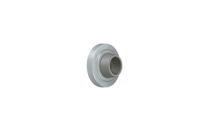 Door Stop, Brushed Chrome