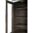 20 Inch Glass Bath Storage Glass Cabinet in Chocolate Oak-1304095316-1304095314