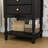Classic 2-Drawer Nightstand with Open Shelf and Turned Legs-1594567076